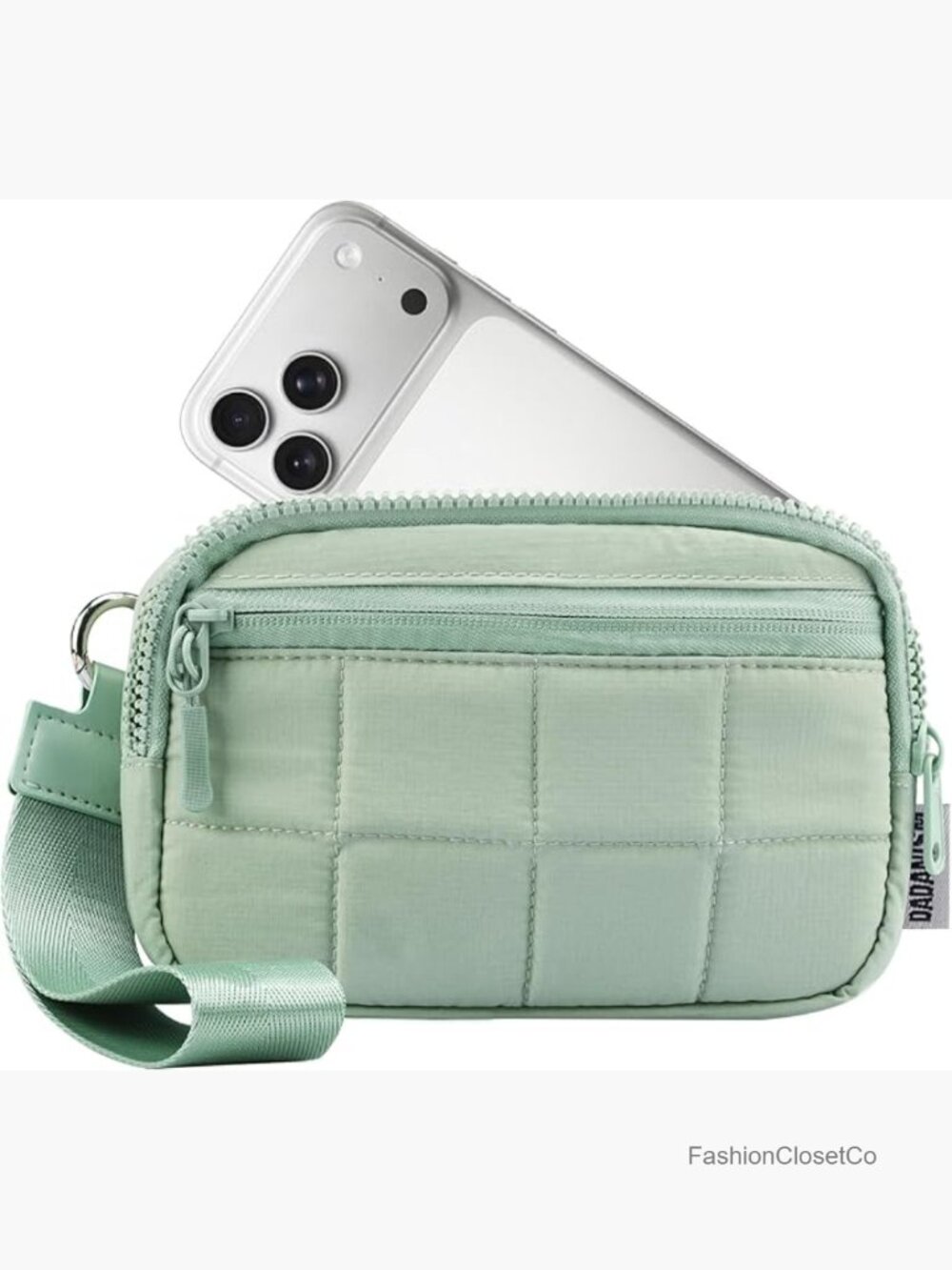 RFID Blocking Wristlet Wallet with Detachable Strap, Quilted Credit Card
